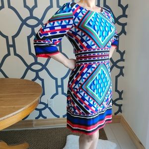 Colourful & Bold Printed Cozy Stretch Dress